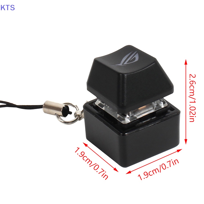 Kts Mặt Vòng cổ Hình Phím Cơ + 1 Nút Đèn led muyu deion Giảm Căng Thẳng