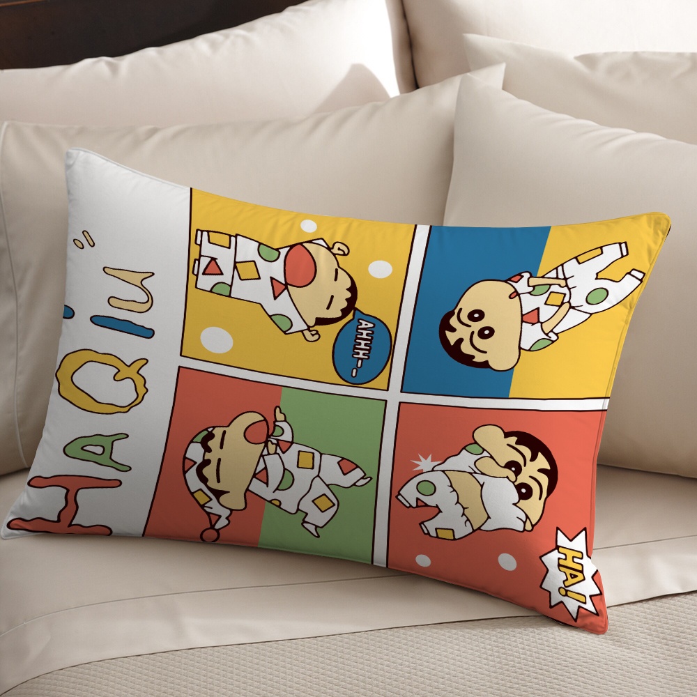 Vỏ Gối polyester Hình Chữ Nhật In Hình shin-chan nohara shinnosuke Trang Trí Nhà Cửa