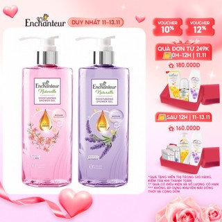 Sữa tắm dưỡng da Enchanteur Naturelle hương hoa Lavender/ Iris 510gr/Chai