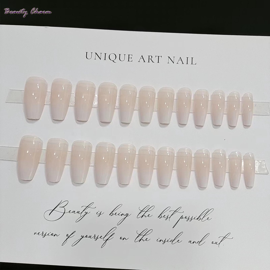 Bộ Móng Tay Giả Dài Hình Chữ Nhật