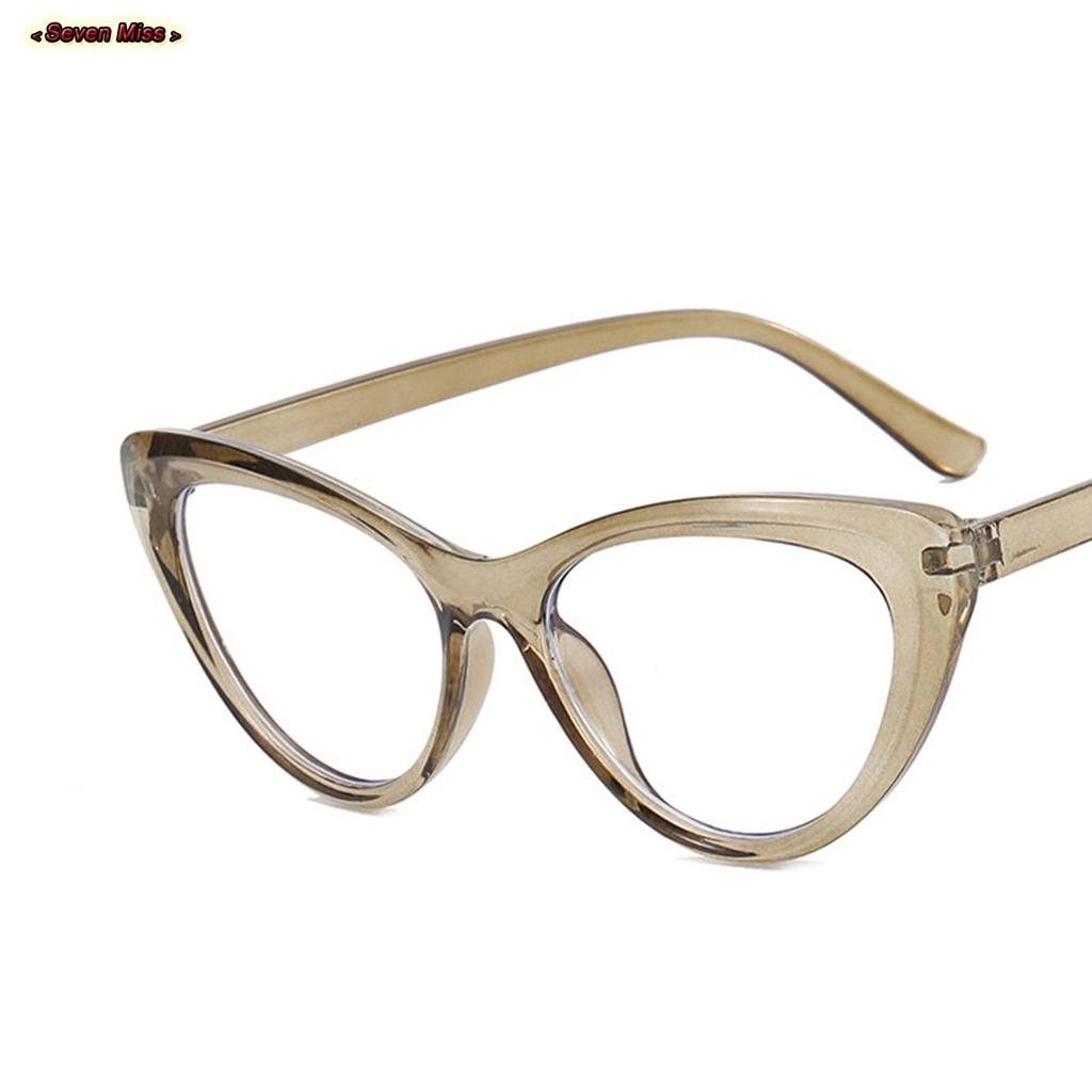 SevenMiss Mắt Kính Gọng Nhựa Phong Cách vintage Thời Trang Cho Nữ