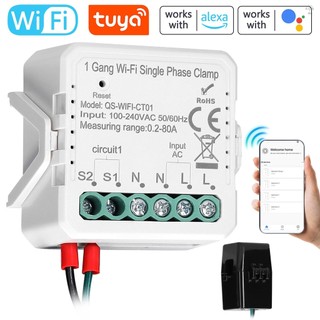 ANENG (Aeng) Kẹp Đồng Hồ Đo Năng Lượng Mặt Trời Hai Chiều Điều Khiển Bằng Điện Thoại wifi 2 gang 80a Bằng Pvc