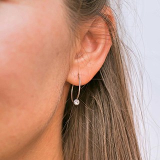 Giáng sinh Tinh tế Bông Tai Kim Cương Nữ Cao Cấp Bông Tai Thép Hợp Thời Trang Sức Mạ Vàng Mỹ Zircon Treo Tường Bông