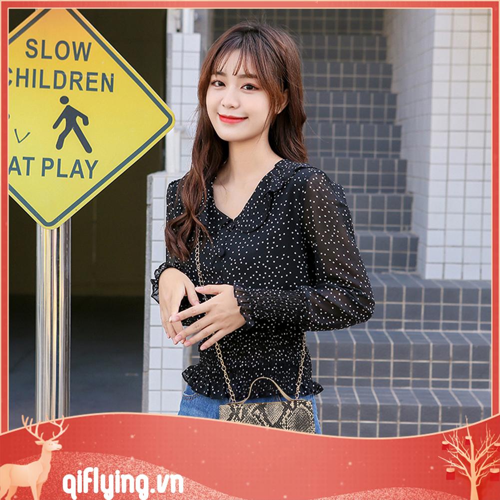 Túi Xách Đeo Vai Bằng Da pu Hình Vuông Nhỏ In Họa Tiết Da Rắn Phong Cách vintage