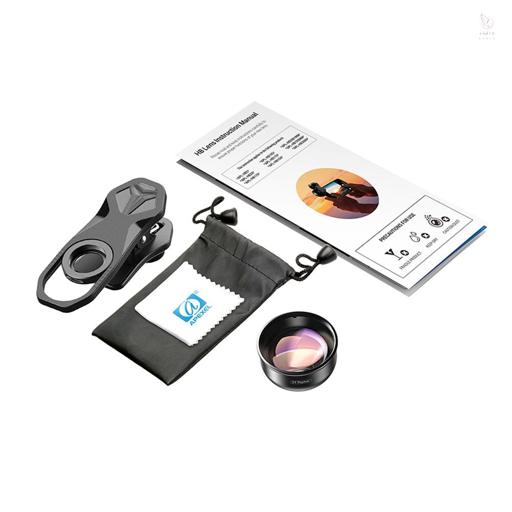 Ống kính Telephoto điện thoại K&F CONCEPT Apexel HB2X nhiều lớp 2X thích hợp cho iPhone X/Xs/8P Samsung Huawei Xiaomi