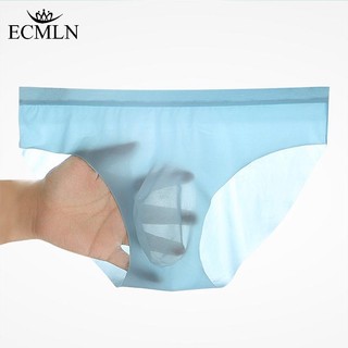 Quần Lót Lụa Lạnh Không Đường May Thoáng Khí Co Giãn Dành Cho Nam