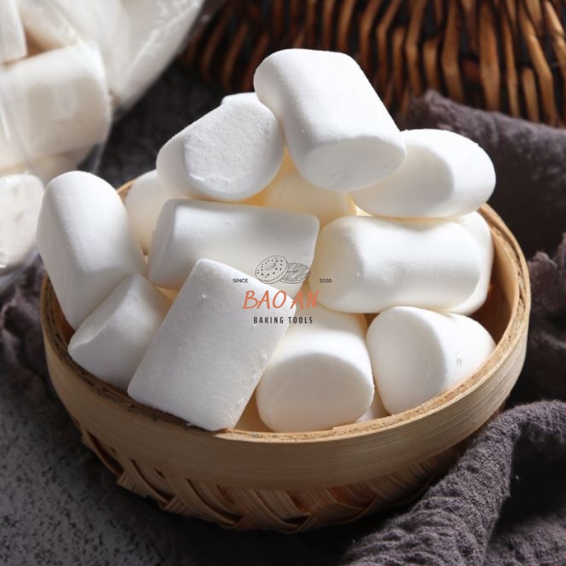 Marshmallow, kẹo bấc trắng, kẹo bông gòn Erko giảm đường làm bánh Nougat gói 500gram