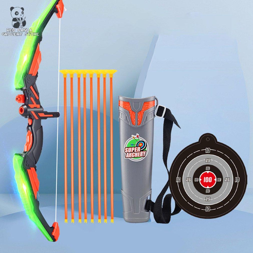 . Bow And Arrow Set For Kids Archery Toy Set LED Light Up Children Shooting Set