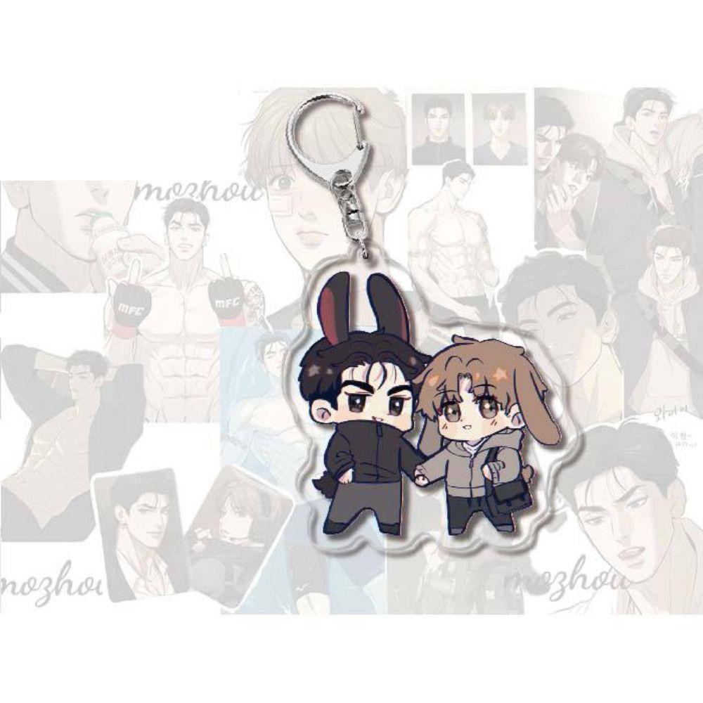 Lanfy manwha jinx Móc Khóa Mô Hình manwha jinx Hoạt Hình jaekyung kim dan Bằng acrylic Mặt Dây Chuyền anime bl manwha jinx