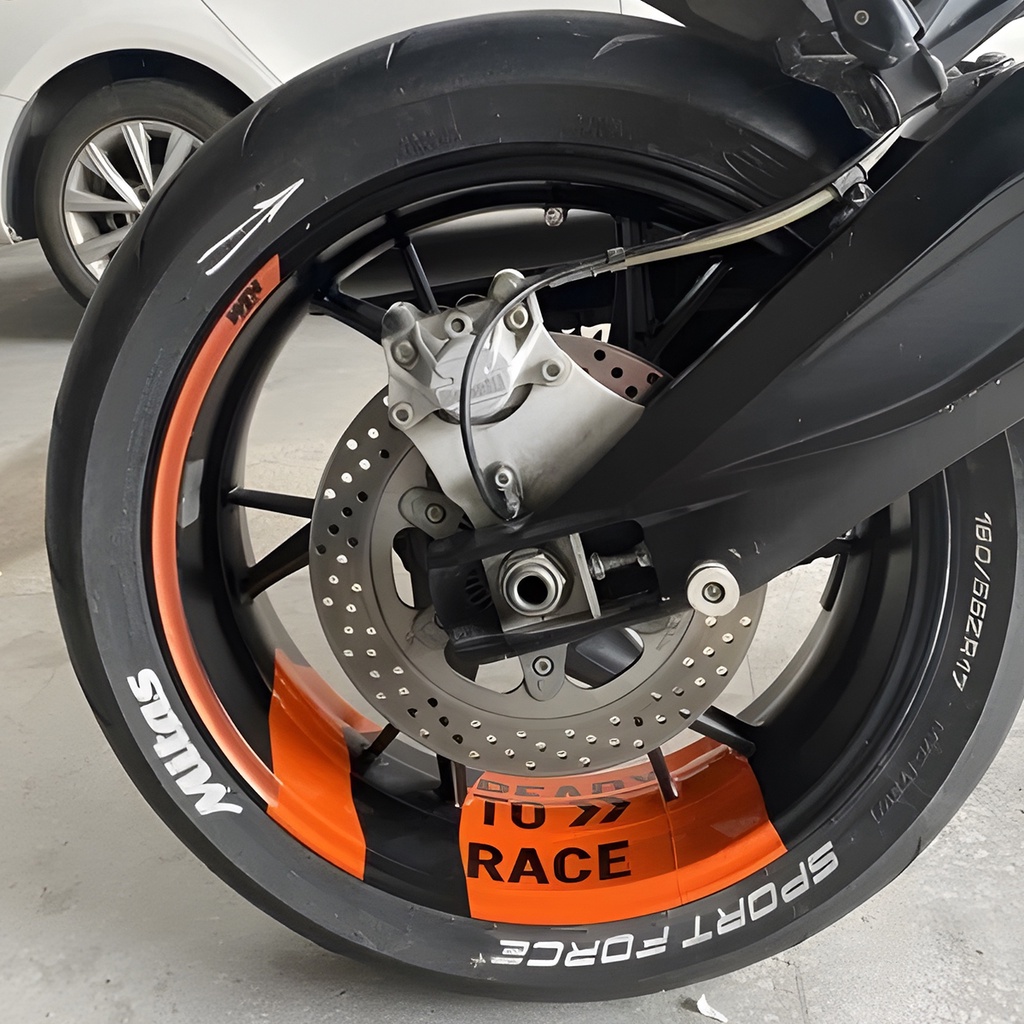 Miếng Dán Trang Trí Viền Bánh Xe Mô Tô ktm 1290 super adventure duke 790