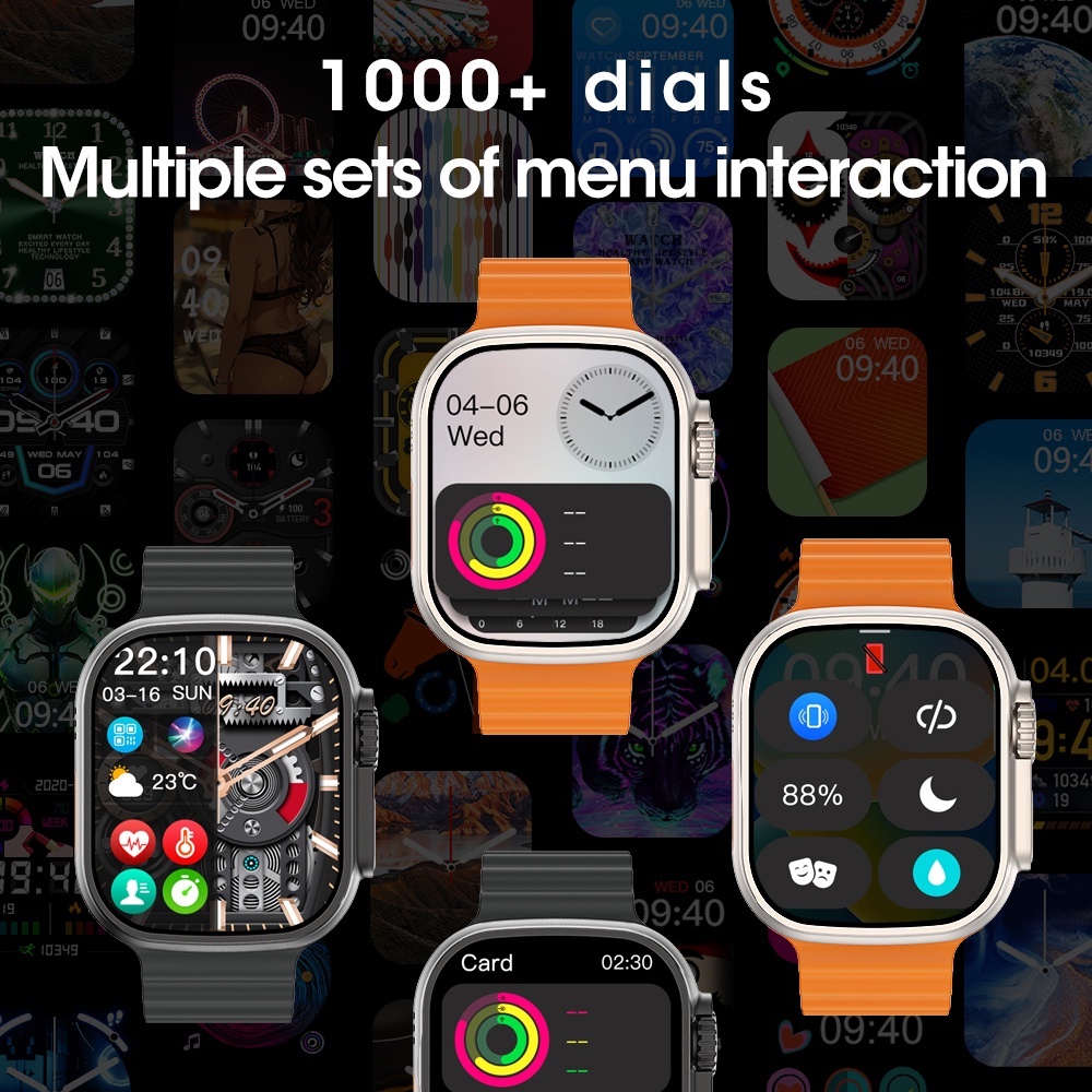 Đồng Hồ Thông Minh microos 10 Active island w69 + ultra 2gb rom series 9 plus nfc 2023