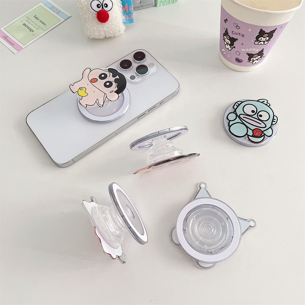 Giá Đỡ Điện Thoại / Máy Tính Bảng Bằng pc Có Túi Khí Chống Rơi Và Giá Đỡ Hình Mèo hello kitty Dễ Thương