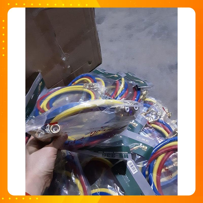 Bộ 3 Dây Nạp Gas R22 HS-336 HONGSEN Tặng Kèm ty ron ba dây sạc ga tủ lạnh điều hòa máy lạnh 22 Mới