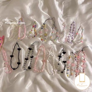 Dây Đeo Điện Thoại Xâu Hạt Ngọc Trai Nhiều Màu diy