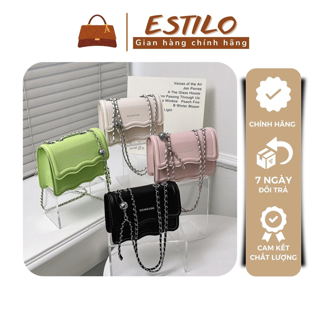 Túi xách nữ đeo chéo, đeo vai ESTILO size 19cm HA410