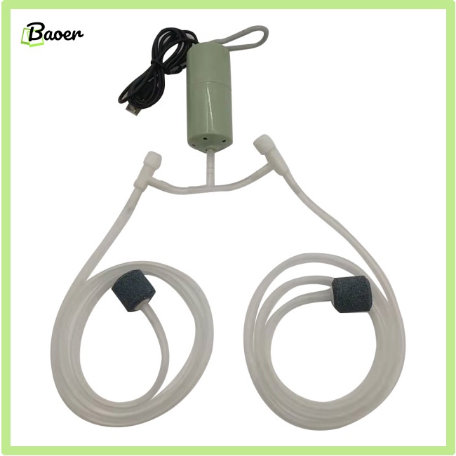 Máy Bơm Oxy mini 100% Chính Hãng Sạc usb Không Gây Tiếng Ồn Cho Bể Cá