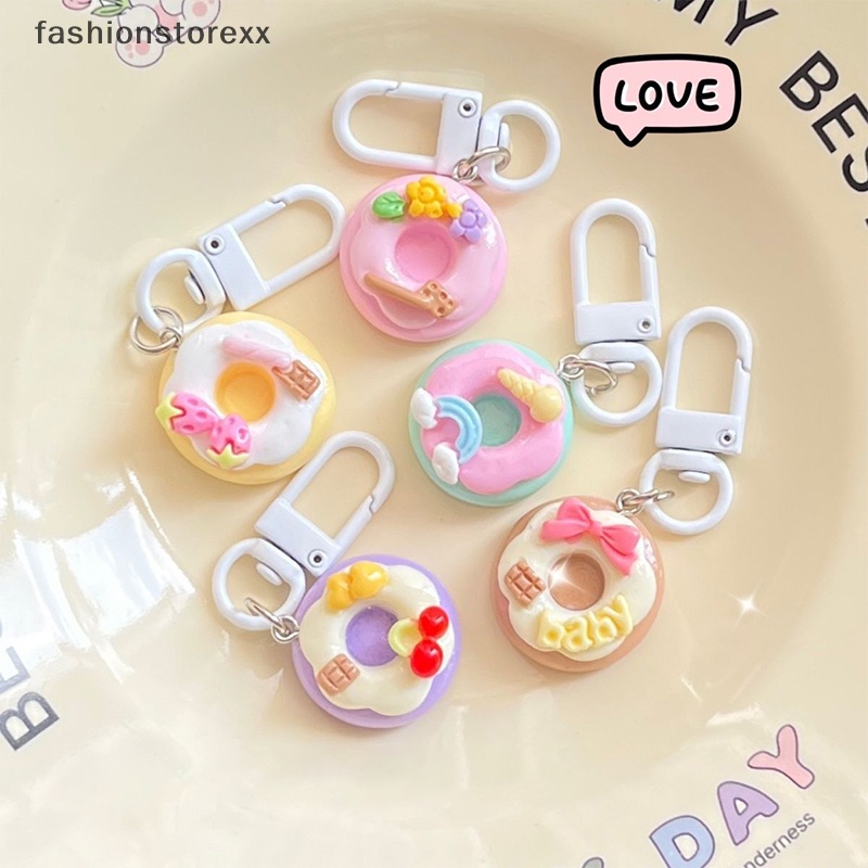 Móc Khóa Hình Bánh Donut Dễ Thương Trang Trí Ba Lô / Xe Hơi / Quà Tặng Cho Cặp Đôi vvn
