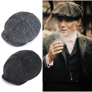 Mũ beret Vải Tuýt Phong Cách retro Anh Quốc Cho Nam