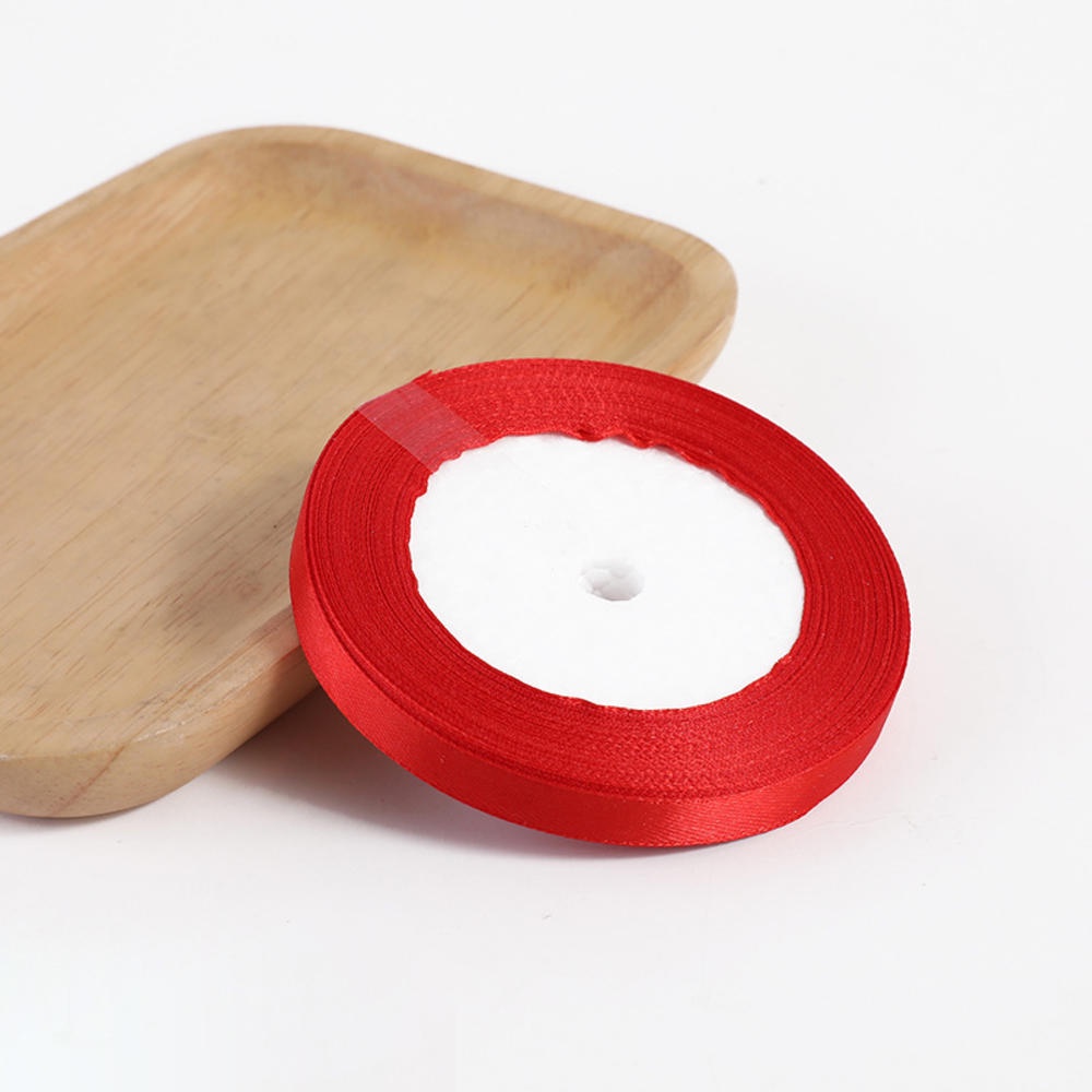 Cuộn Dây Ruy Băng 10mm Bằng Vải satin Dùng Trang Trí Tiệc Cưới / Giáng Sinh