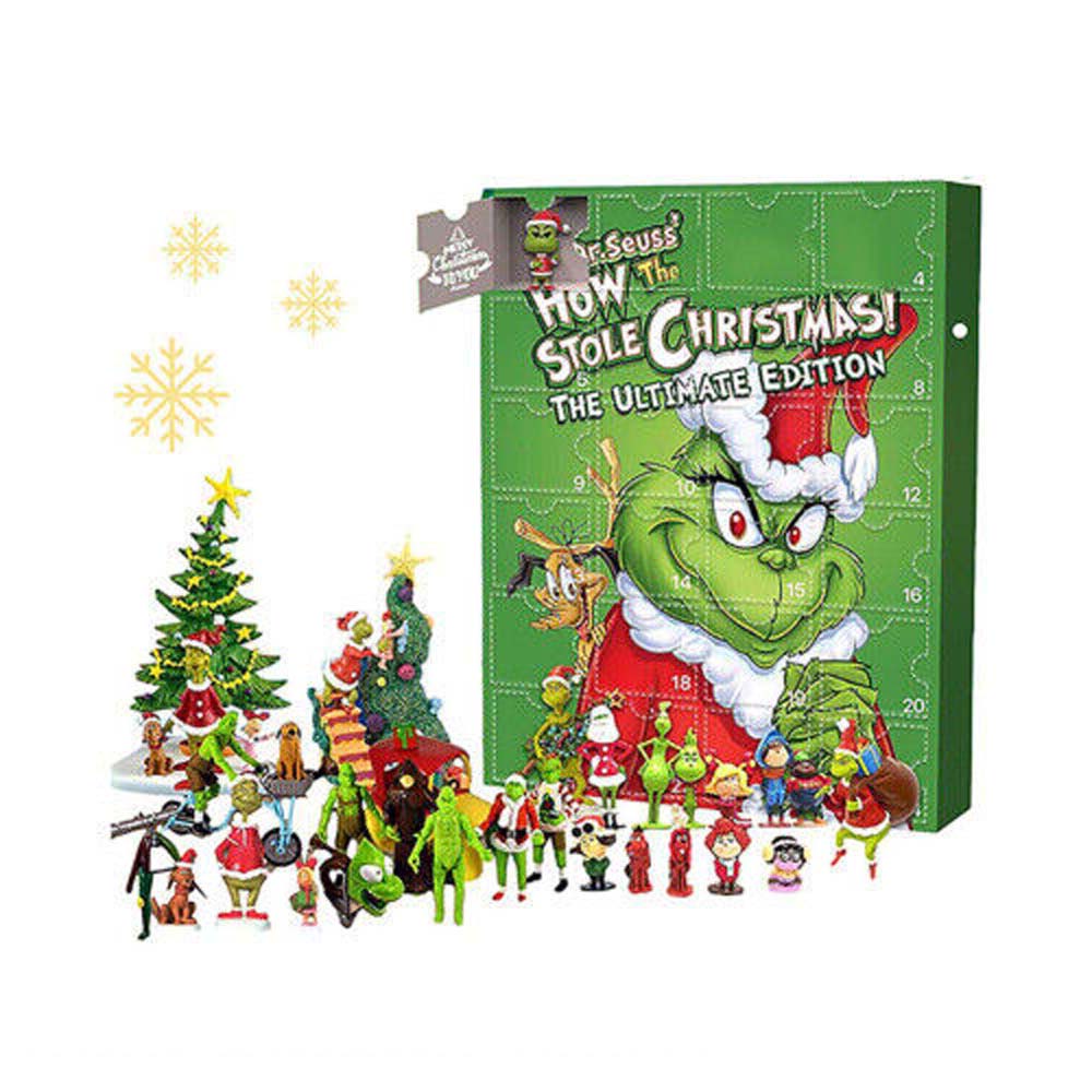 The Grinch Christmas Advent Calendar Blind Box Countdown Xmas Gift Kids 24 Gifts