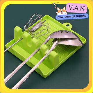 Gía Gác nắp nồi Thìa Muỗng Đũa thìa súp đa năng trong bếp thuận tiện nấu ăn