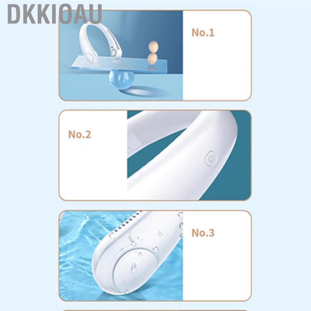 Dkkioau Personal Neck Fan  Small Size Multifunctional for Outdoor Sports