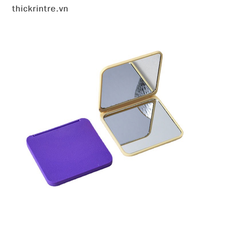 Gương Trang Điểm Cầm Tay mini Bỏ Túi 2 Mặt Hình Vuông Nhiều Màu Sắc Tùy Chọn Dễ Thương Làm Quà Tặng Cho Bạn Gái