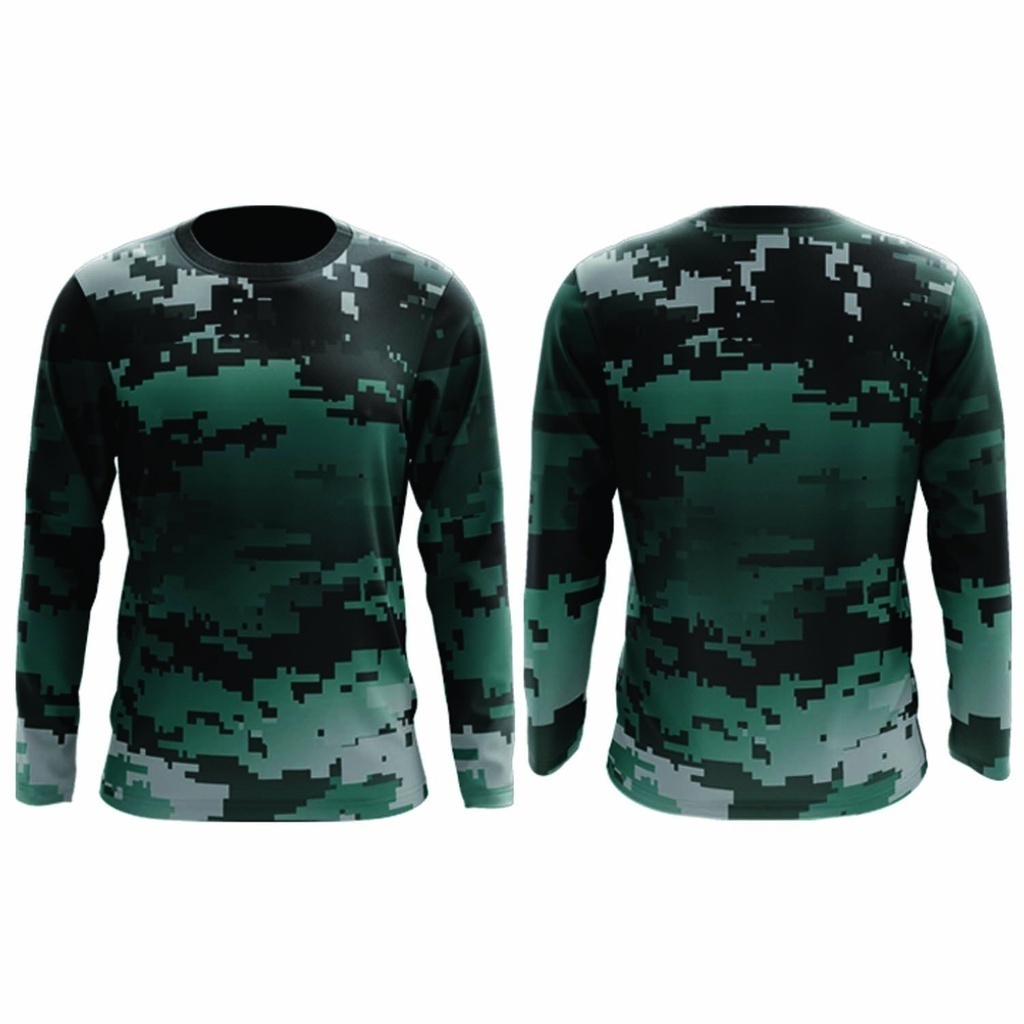 Áo Thun unisex Màu Xanh Lá Cây Họa Tiết camo muslimah jersi