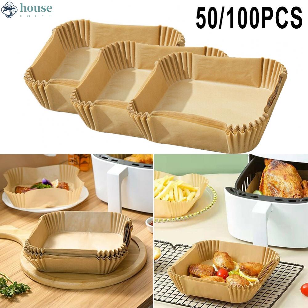 Bộ 50-100 Giấy Lót Nướng Bánh Chống Dính Kích Thước 16x16x4.5cm