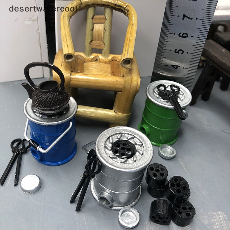 1 Bộ Bếp Lòng Đất Xoa Đất Thời Trang Thu Nhỏ 1: 12 Trang Trí Nhà Búp Bê martijn