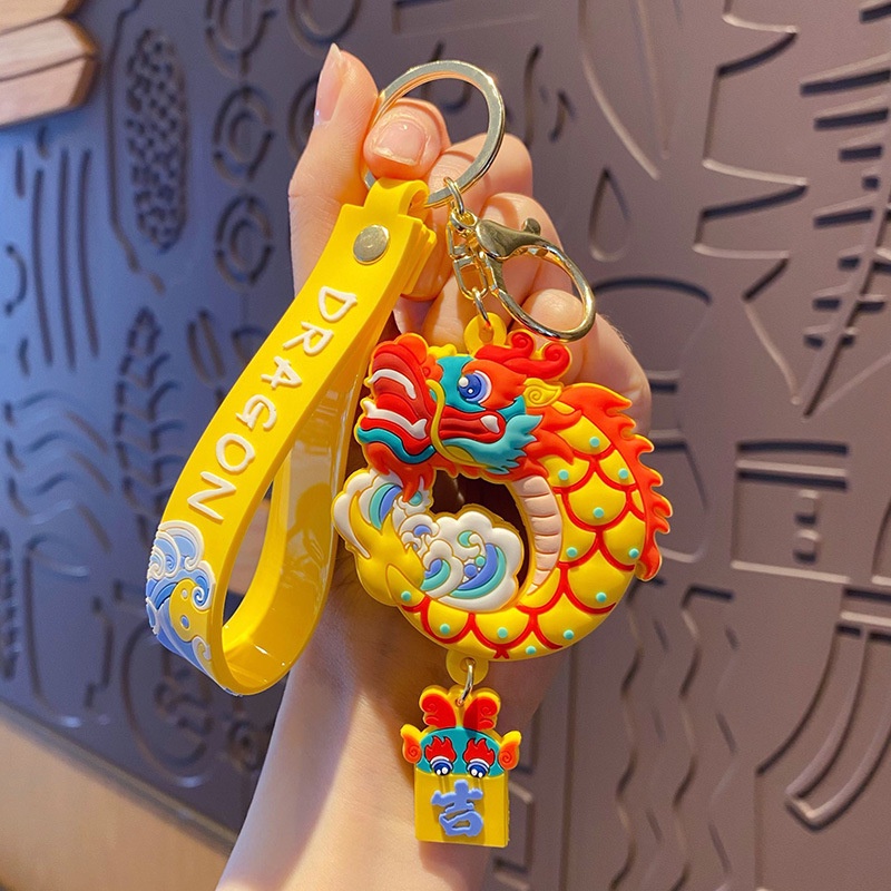 Mới Móc Khóa Hình Linh Vật Tám Mặt Sáng Tạo Dễ Thương