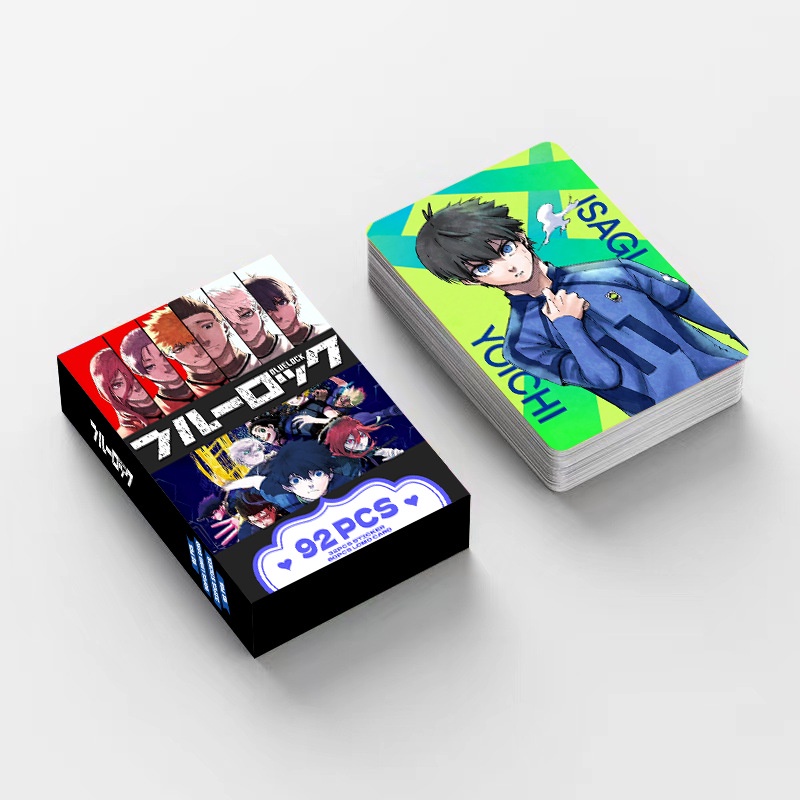 BLUE LOCK Photocard Lomo Card Postcard Stickers thẻ 60 chiếc + nhãn dán 32 chiếc