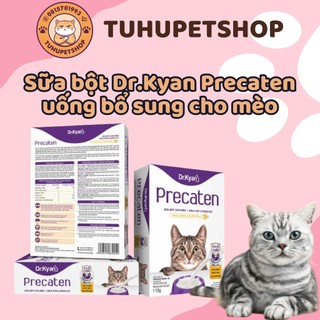 Sữa bột Dr.Kyan Precaten uống bổ sung dành cho mèo con, mèo mẹ thiếu sữa và mèo ốm - lon 400gr