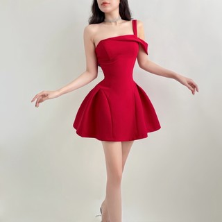 Đầm dây xòe mini Emilyshop (T)