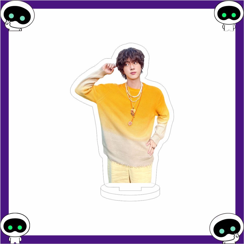 Khuôn acrylic Hai Mặt In Hình Nhóm Nhạc kpop bts jin Mới