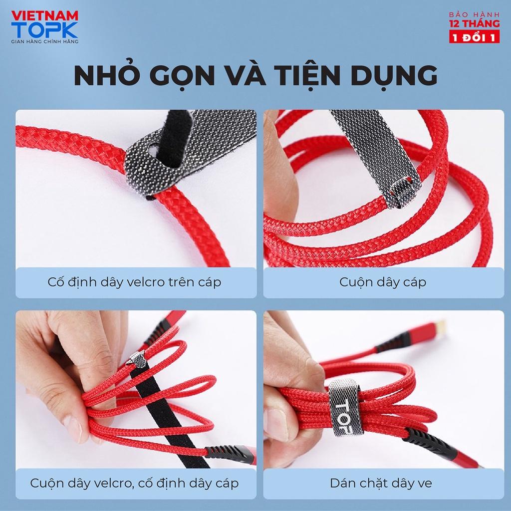 Dây dán tiên lợi Velcro làm gọn dây sạc, dây tai nghe,...J02 - Hàng phân phối chính hãng - Bảo hành 18 tháng