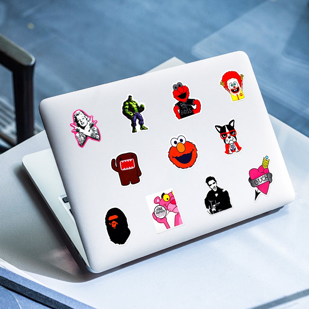 Bộ 300 / 200 / 100 / 50 Miếng Dán Chống Thấm Nước Họa Tiết graffiti Hợp Thời Trang Trang Trí Nón Bảo Hiểm