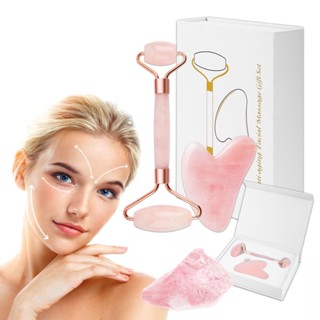 Guasha Cây Lăn Mát Xa Mặt / Mắt Bằng Đá Tự Nhiên