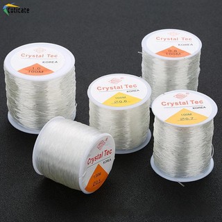 1 Cuộn Chỉ Cao Su Co Giãn Trong Suốt Để Xỏ Hạt Cườm