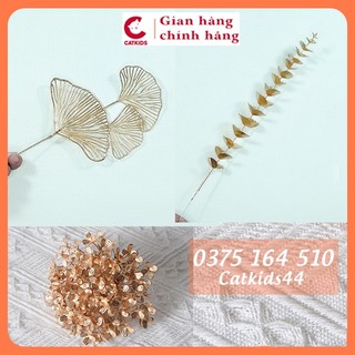 1 nhánh lẻ táo đồng, nhánh lẻ quạt đồng, lan đồng làm set tài lộc