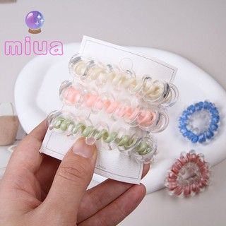 👾miua Dây Cột Tóc Lò Xo Kiểu Lò Xo Đơn Giản