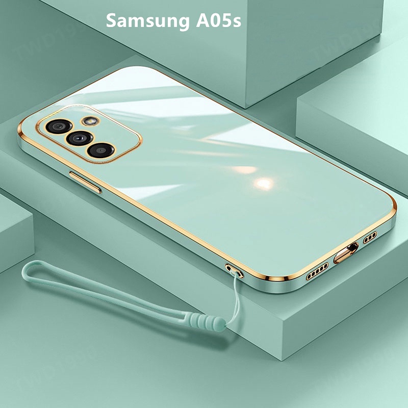 Ốp Lưng Samsung A05s Màu đặc Mạ điện Mềm Ốp Điện Thoại Samsung Galaxy A05s