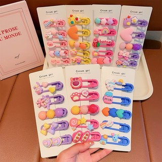 Set 5 Kẹp Tóc Dễ Thương Cho Bé Gái