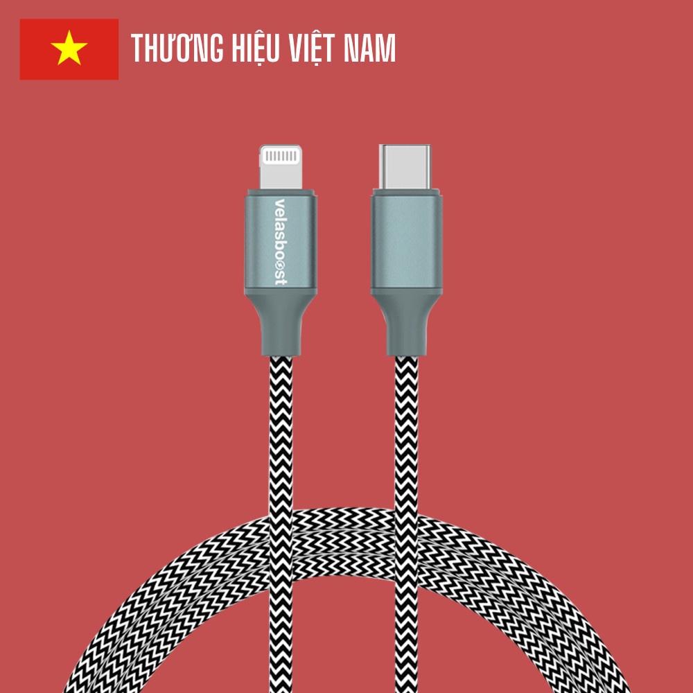 Cáp sạc nhanh PD 27W Velasboost C-L V2