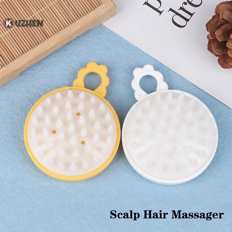 Kuzhen Lược Gội Đầu Mát Xa Da Đầu Bằng Silicon