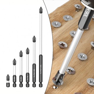 【FEELING READY STOCK】Compact Design 6pcs Magnetic Electric Screwdriver Set PH2 Cross Screwdriver Bits