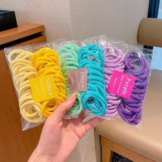 Set 50 dây cột tóc nhiều màu dễ thương cho bé gái