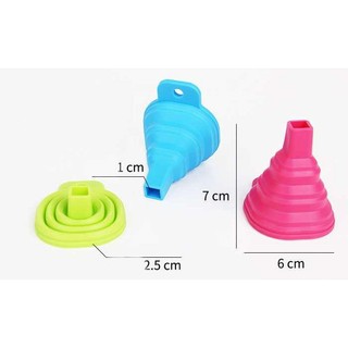 Phễu silicon rót nước xếp gọn. phễu đong mini gấp gọn