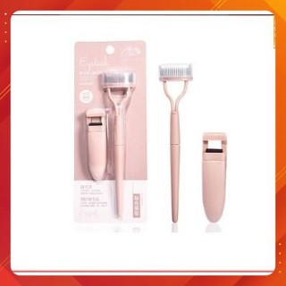 Bộ dụng cụ uốn cong lông mi cao cấp 2 trong 1 tiện dụng, Kẹp bấm mi chính hãng