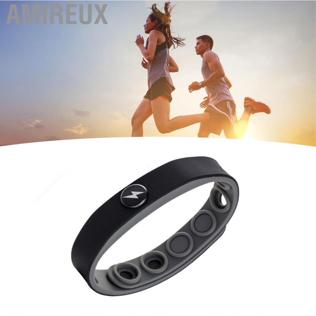 Amireux Anti Static Bracelets  Remove Silicone Comfortable Release Negative Ions Wristband Soft Portable for Playground